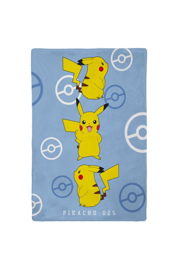 POKEMON - Plaid Pokémon Pikachu Bulbizarre Salamèche & Carapuce
