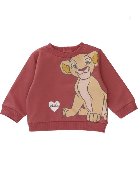 Sweat bébé molletonné Disney Nala Roi Lion - 100% Coton - Rose