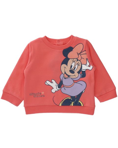 Sweat bébé molletonné Disney Minnie - 100% Coton - Rose