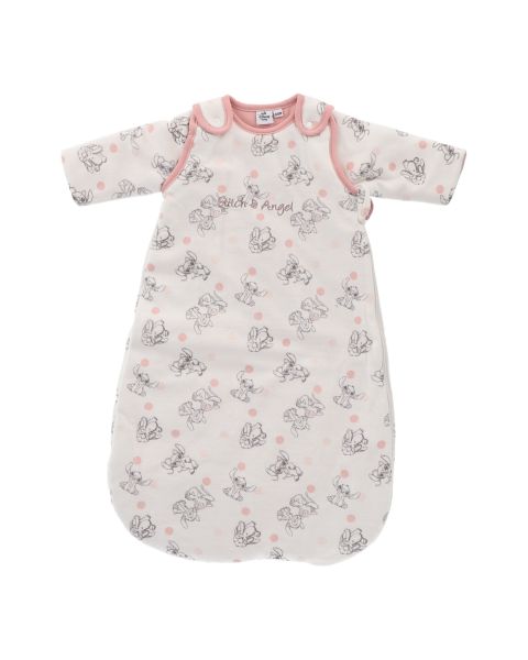 Gigoteuse bébé Disney Stitch à pois - Velours - Blanc