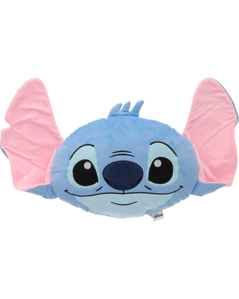 DISNEY - Coussin 3D Stitch clin d'œil - 27x35x7 cm - 200 GSM - 100% Polyester - Bleu