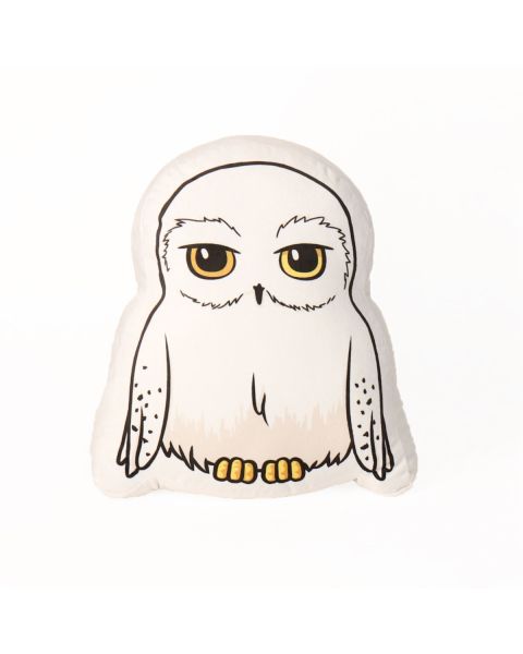 Coussin 3D Hedwige - 100% Polyester - Blanc