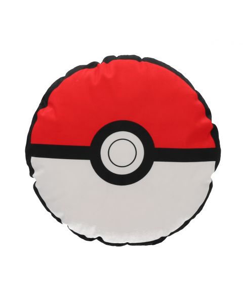 Coussin 3D Pokéball Pokémon - 200 GSM - Rouge et blanc