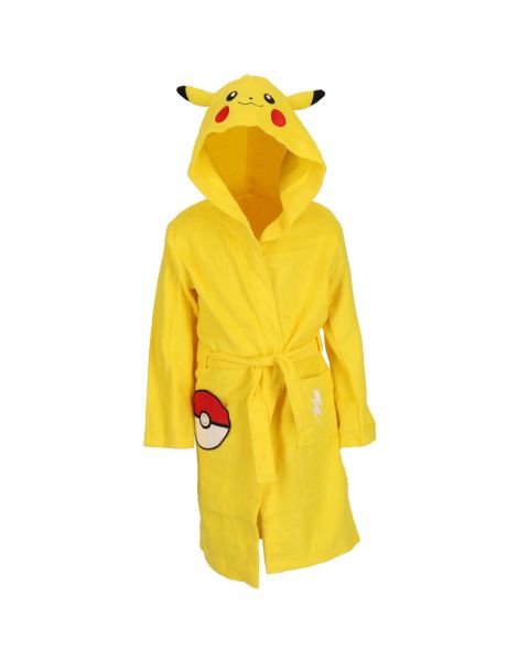 Peignoir Pikachu Pokémon - 100% Coton - 300 GSM  - Jaune
