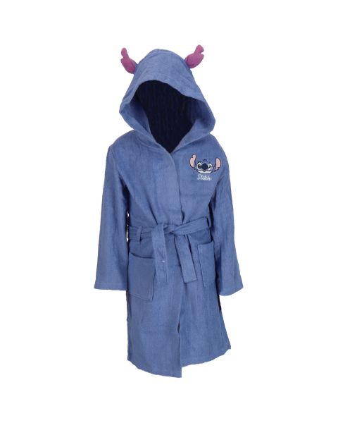 Peignoir Disney Stitch - 100% Coton - 300 GSM - Bleu