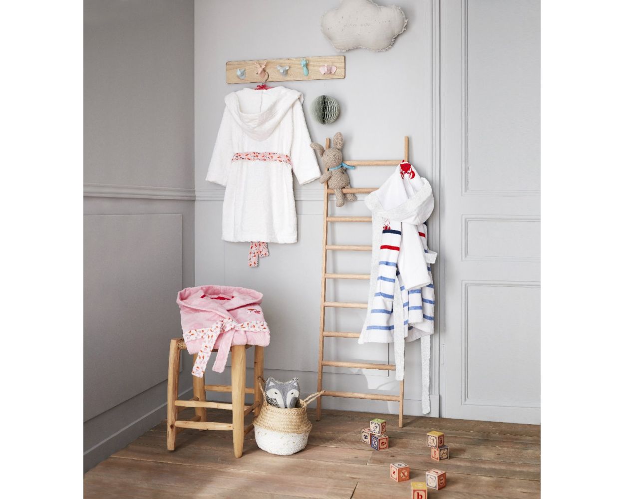 Peignoir Garçon Catimini Manches Longues 4-6 ANS Orange Motif Bikers Animaux