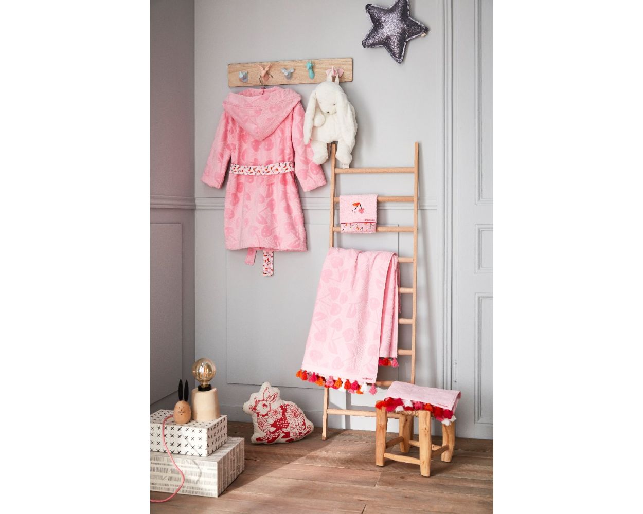 ACTUEL Peignoir garçon en coton pas cher