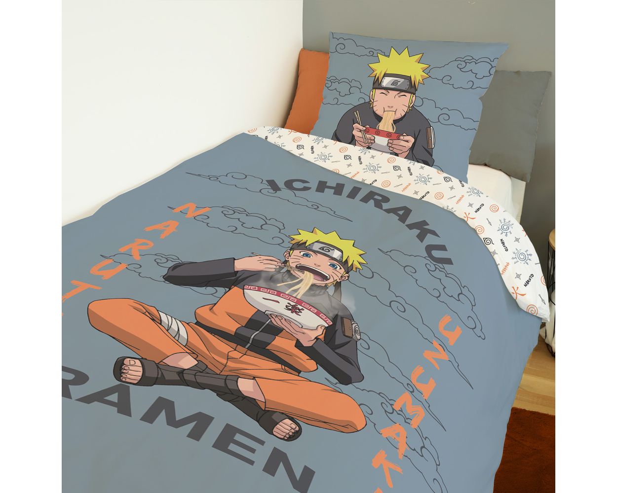 Aymax Parure De Lit En Coton Naruto,100% Coton, Housse De Couette