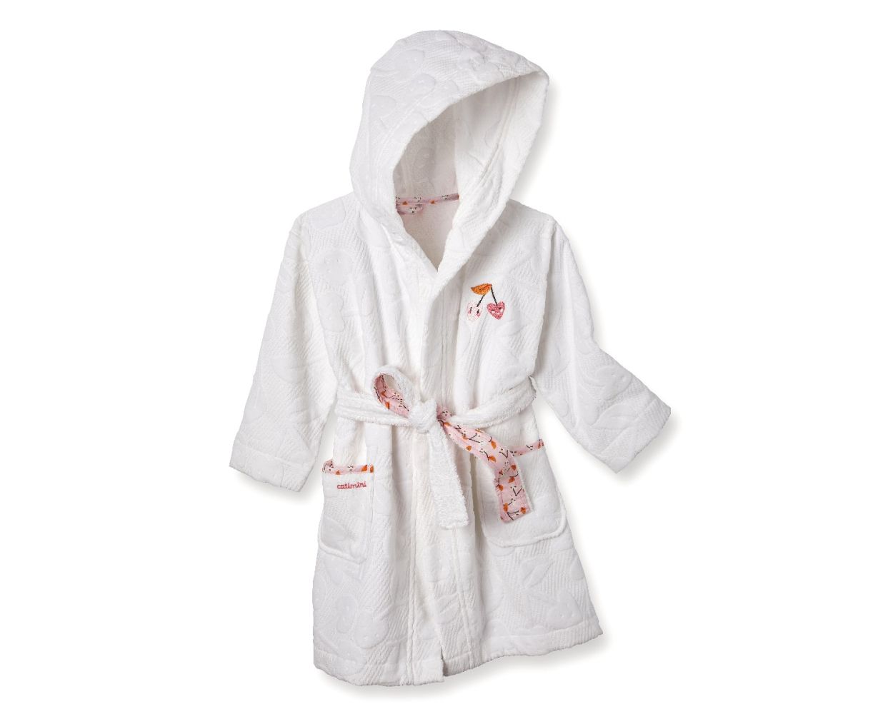 Peignoir Garçon Catimini Manches Longues 4-6 ANS Orange Motif Bikers Animaux