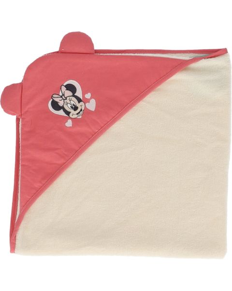 Cape de bain Disney Minnie Mouse 70x70 cm coloris rose - Mode en Web