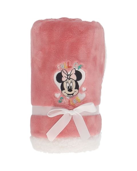Couverture Disney Minnie Mouse 75x100 cm coloris rose - Mode en Web