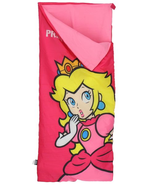 Détail imprimé Princesse Peach avec sa couronne sur fond rose - Mode en Web