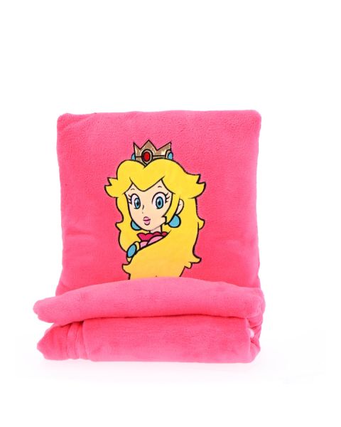 Coussin peluche tête de Princesse Peach Super Mario coloris rose - Mode en Web