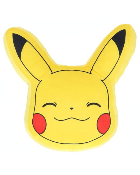 Coussin 3D Pokémon en forme de tête de Pikachu jaune - Mode en Web
