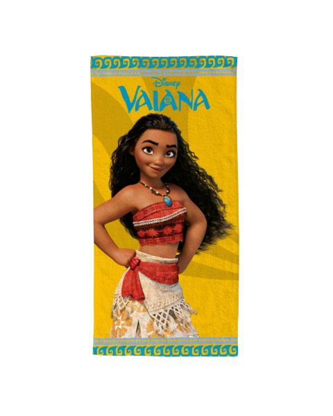 Serviette de plage Disney Vaiana Maori 70x140 cm coloris jaune - Mode en Web