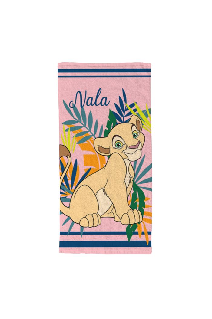 Serviette de plage Disney Nala Le Roi Lion 70x140 cm rose - Mode en Web